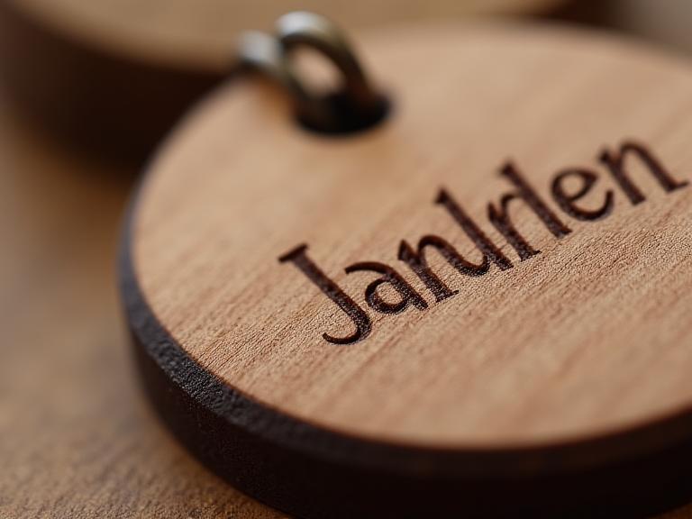 Personalisierte Holzgravur für Schmuck-Unikate